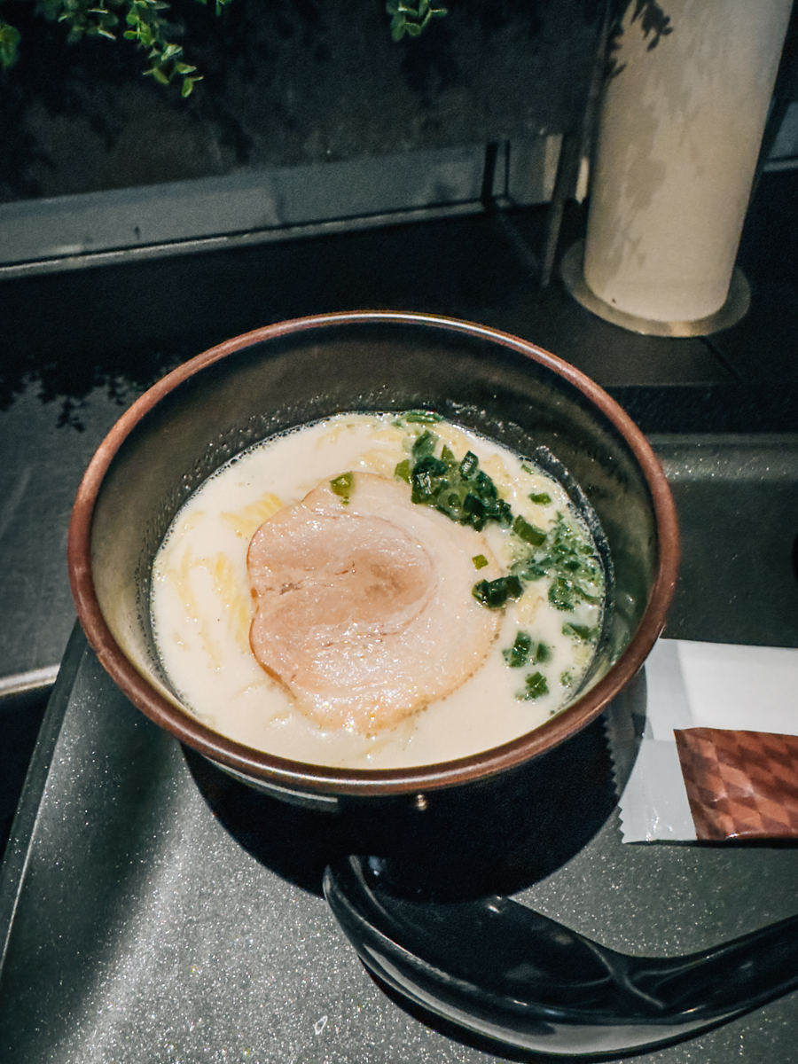 Tonkatsu chasu ramen in a bowl.